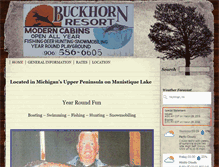 Tablet Screenshot of buckhornresortllc.com